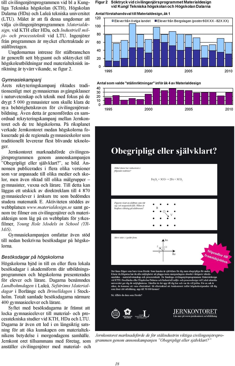 Ingenjörer från programmen är mycket eftertraktade av stålföretagen.