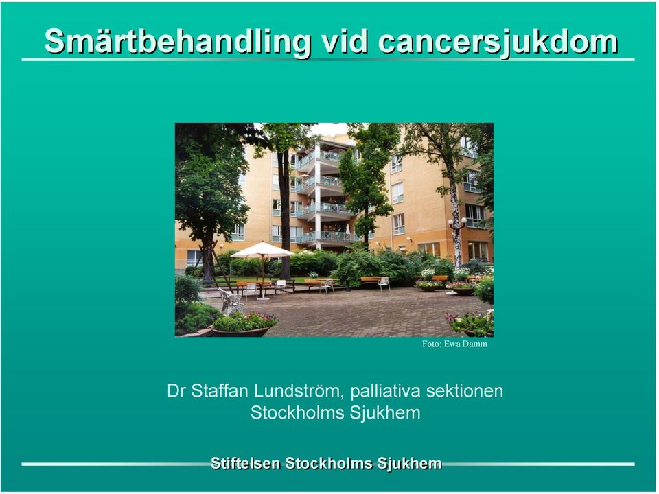 Damm Dr Staffan Lundström,