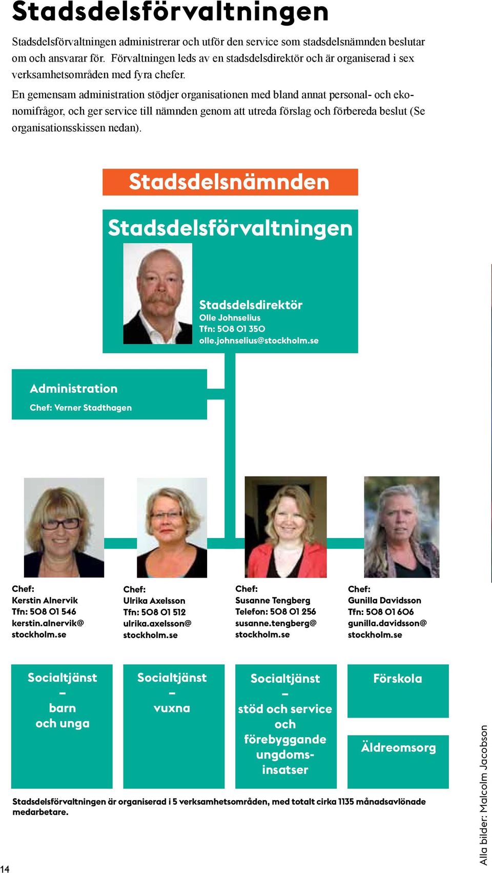 En gemensam administration stödjer organisationen med bland annat personal- och ekonomifrågor, och ger service till nämnden genom att utreda förslag och förbereda beslut (Se organisationsskissen