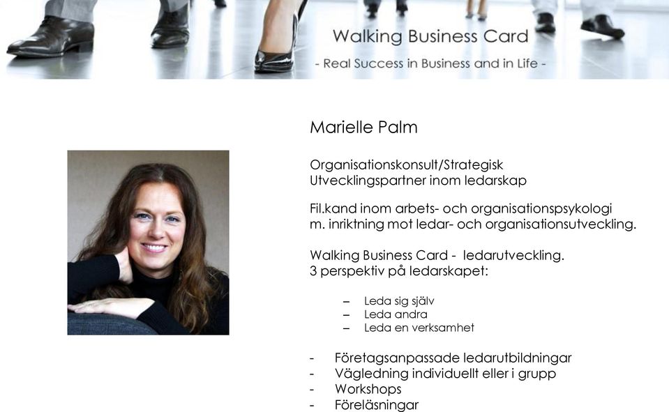 Walking Business Card - ledarutveckling.