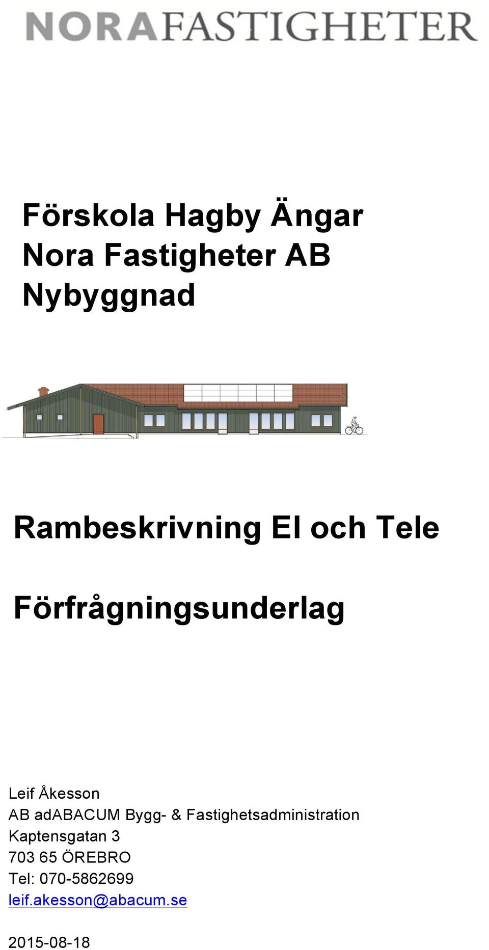 Förfrågningsunderlag AB adabacum