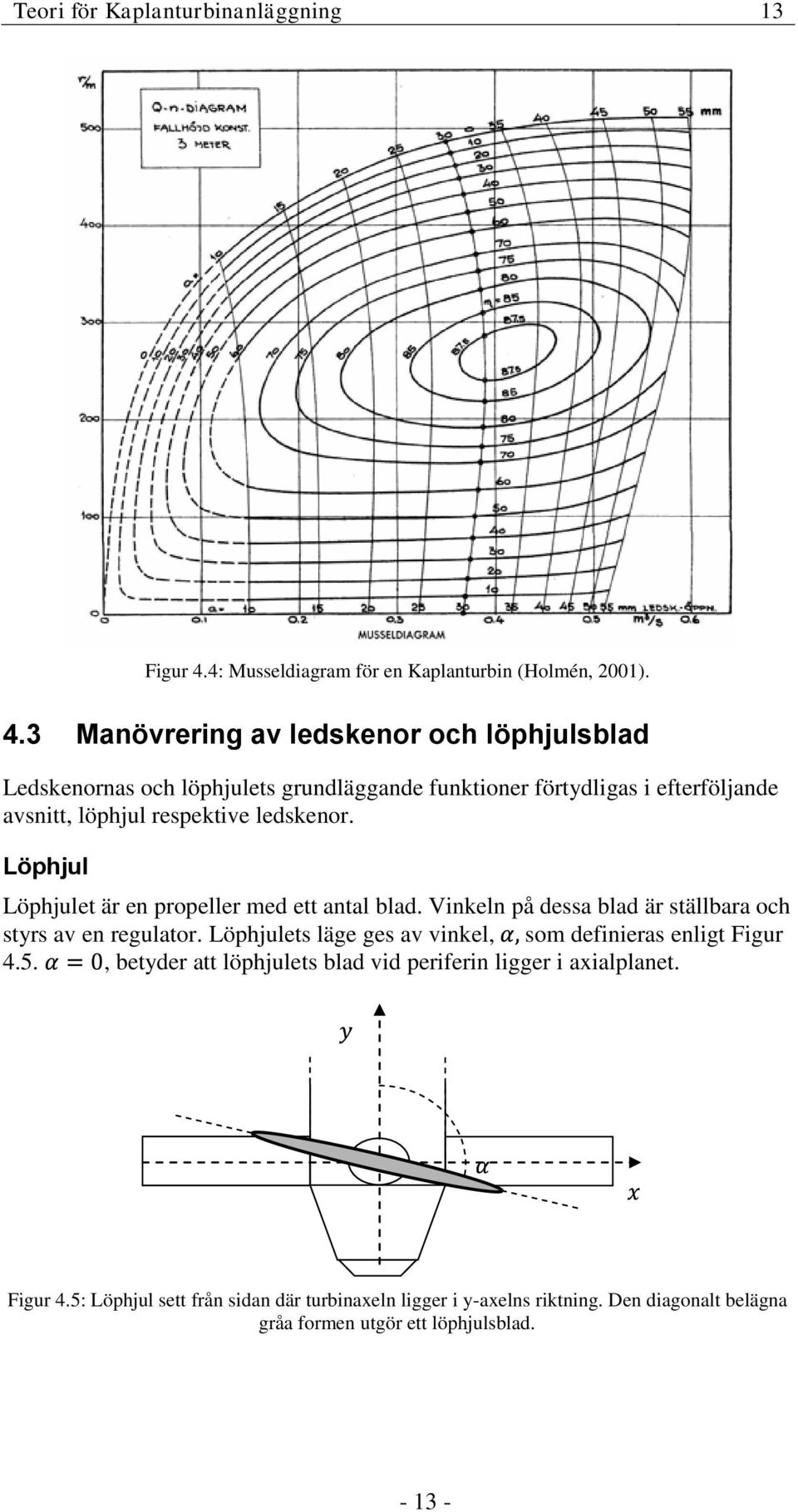 3 Manövrering av ledskenor och löphjulsblad Ledskenornas och löphjulets grundläggande funktioner förtydligas i efterföljande avsnitt, löphjul respektive ledskenor.