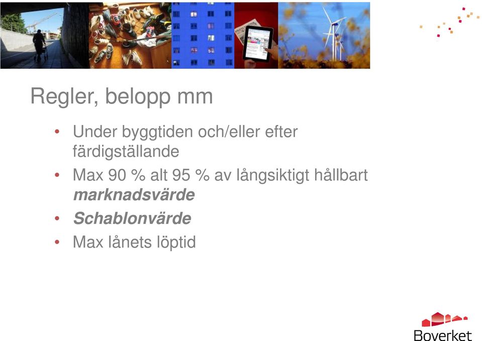 % alt 95 % av långsiktigt hållbart