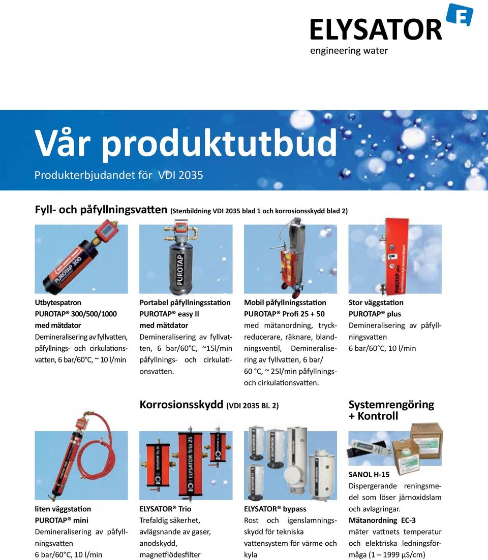 och cirkulationsvatten.