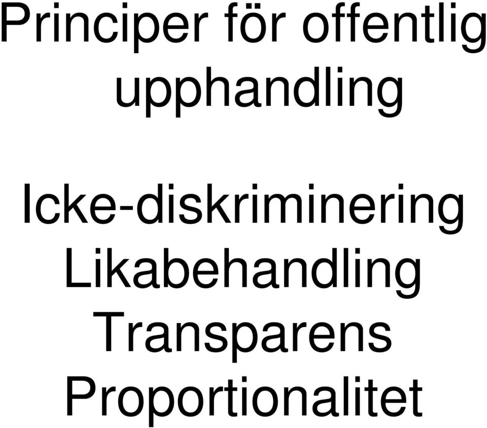 Icke-diskriminering