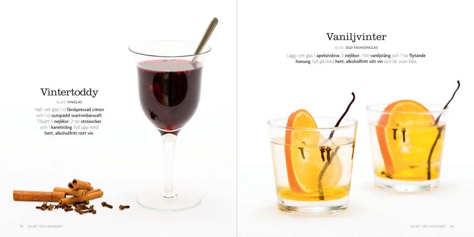 Vintertoddy GLAS: VINGLAS Häll i ett glas 1 cl färskpressad citron och 1 cl outspädd svartvinbärssaft.