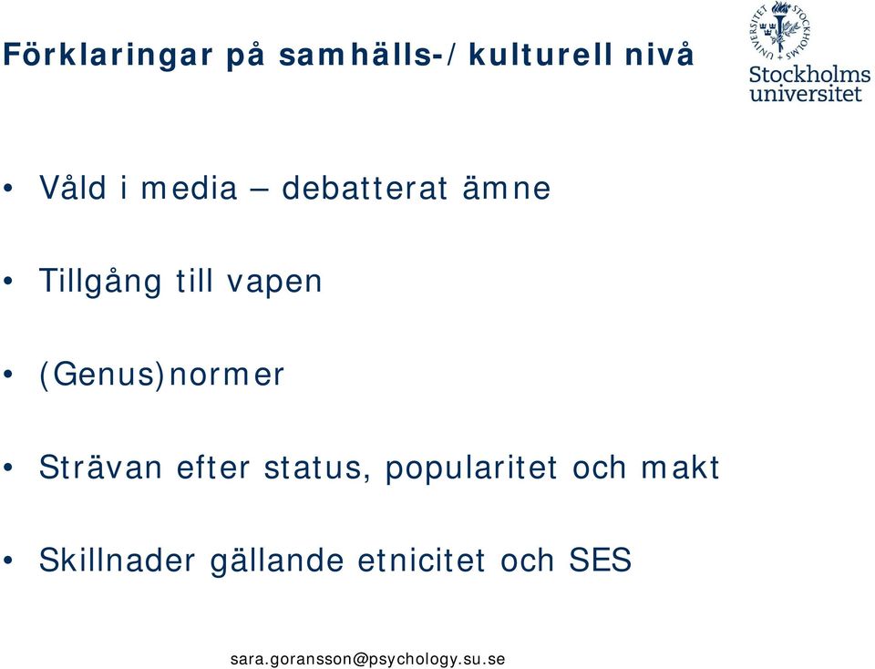 (Genus)normer Strävan efter status,