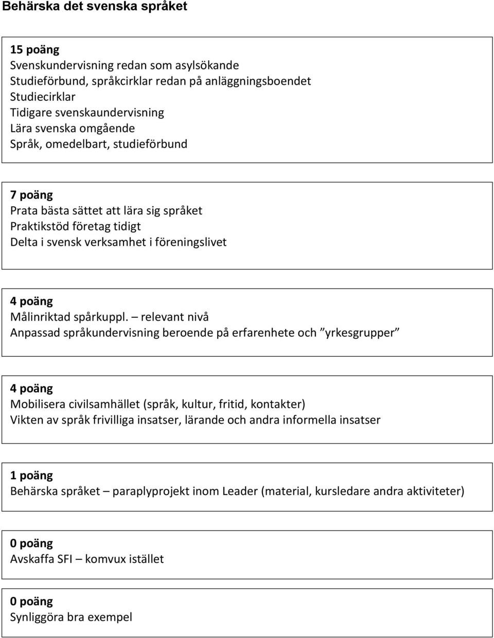 i föreningslivet Målinriktad spårkuppl.