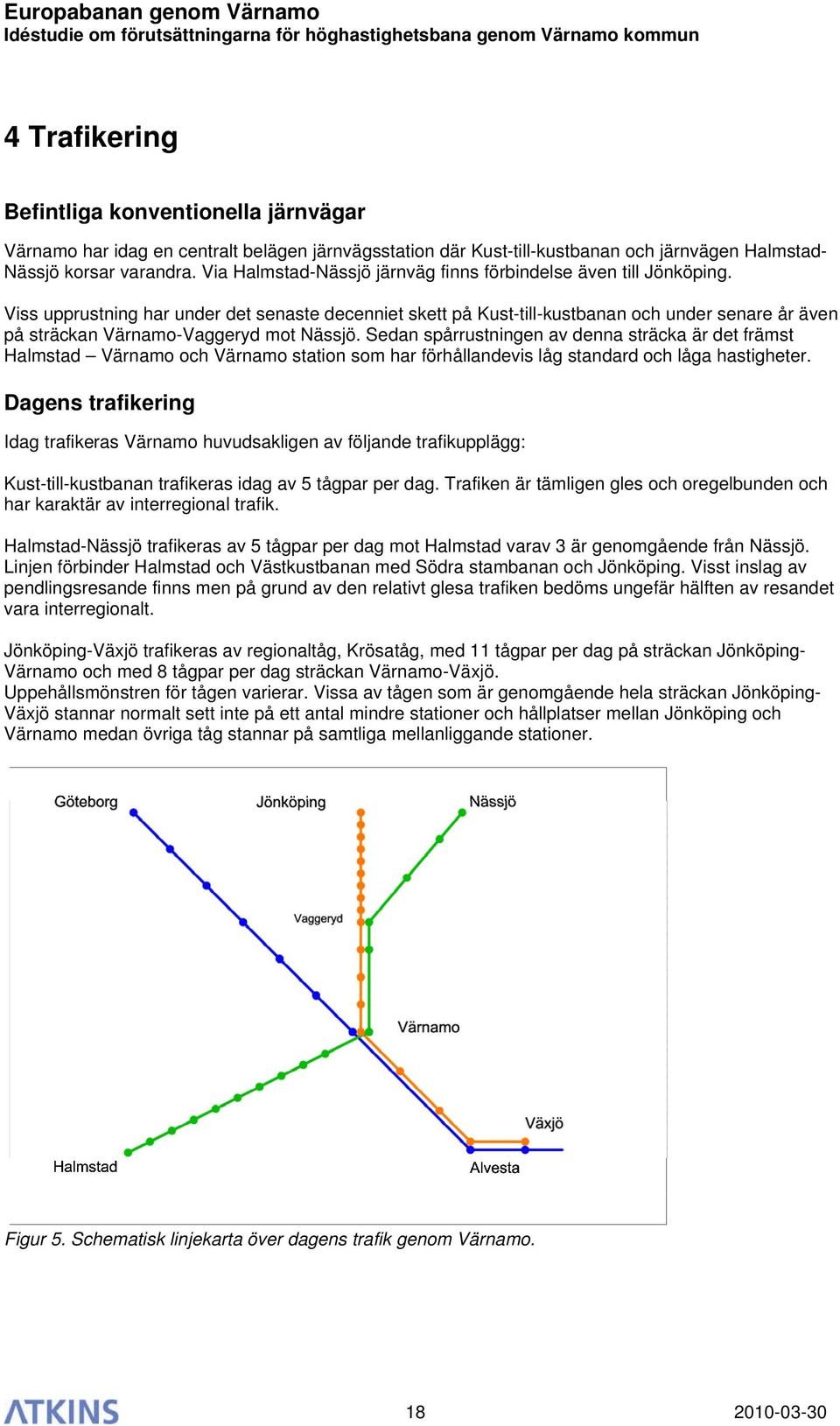 Viss upprustning har under det senaste decenniet skett på Kust-till-kustbanan och under senare år även på sträckan Värnamo-Vaggeryd mot Nässjö.