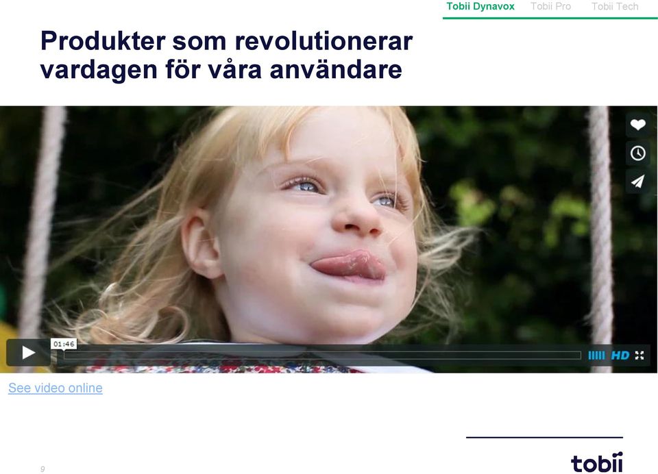 våra användare Tobii