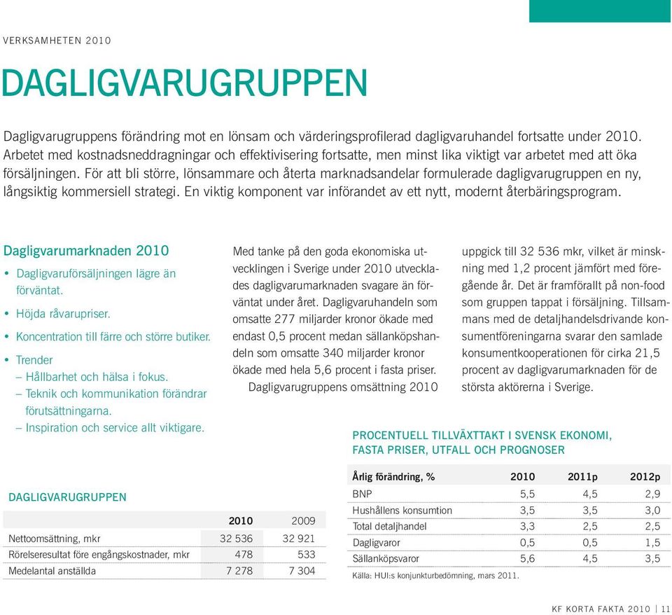 För att bli större, lönsammare och återta marknadsandelar formulerade dagligvarugruppen en ny, långsiktig kommersiell strategi.