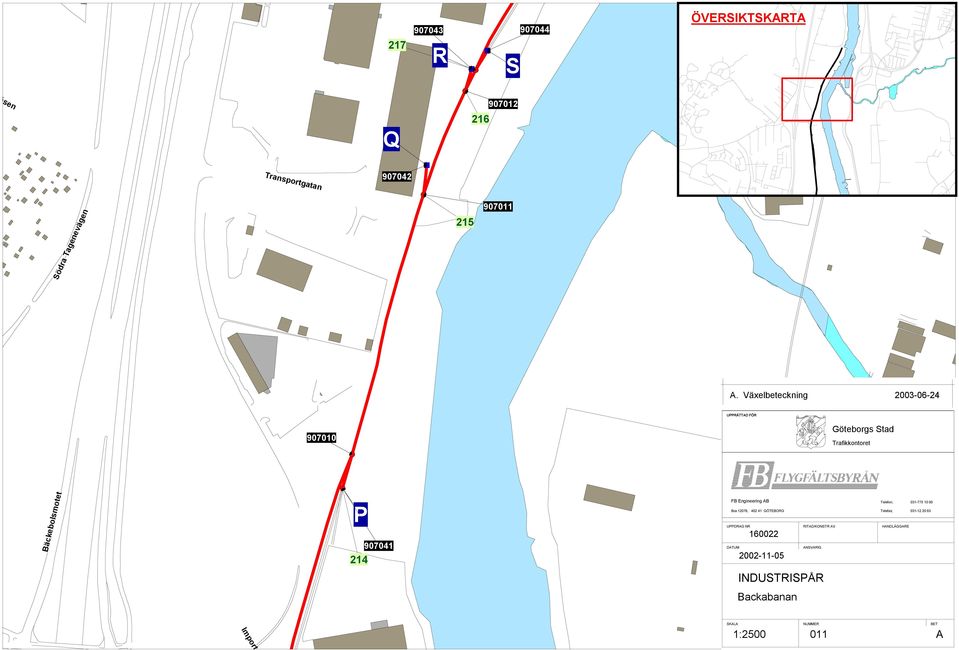 Växelbeteckning 2003-06-24 Backabanan 1:2500 011 A