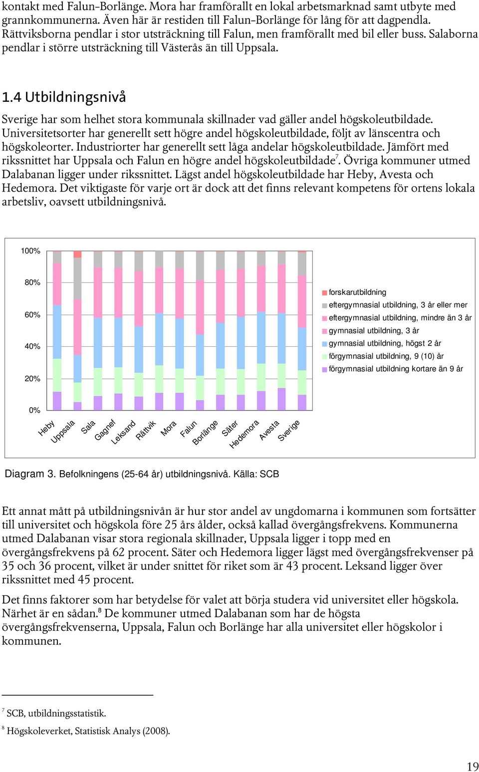 4 Utbildningsnivå Sverige har som helhet stora kommunala skillnader vad gäller andel högskoleutbildade.