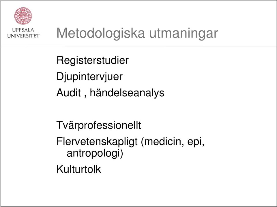 händelseanalys Tvärprofessionellt