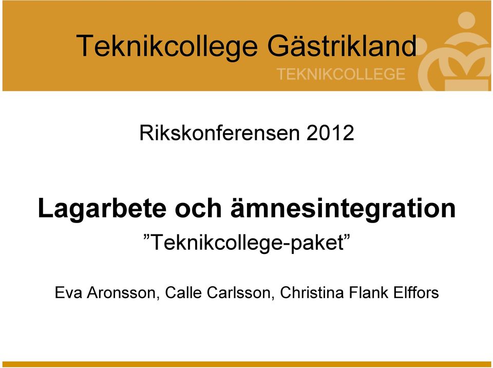 ämnesintegration Teknikcollege-paket