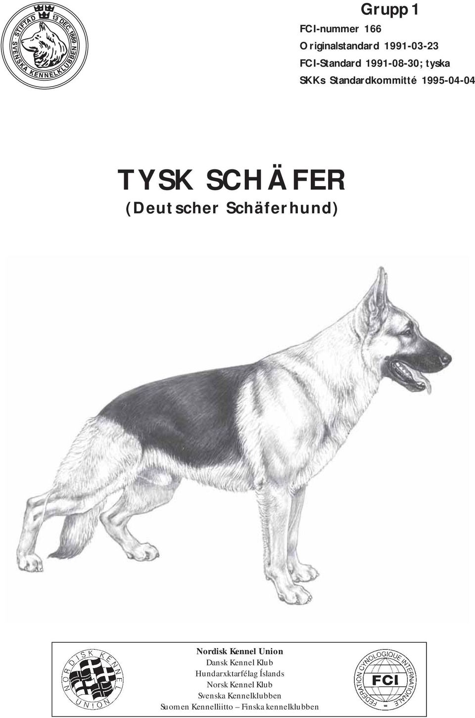 (Deutscher Schäferhund) Nordisk Kennel Union Dansk Kennel Klub