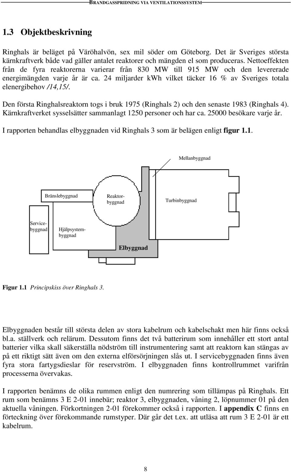 Den första Ringhalsreaktorn togs i bruk 1975 (Ringhals 2) och den senaste 1983 (Ringhals 4). Kärnkraftverket sysselsätter sammanlagt 1250 personer och har ca. 25000 besökare varje år.