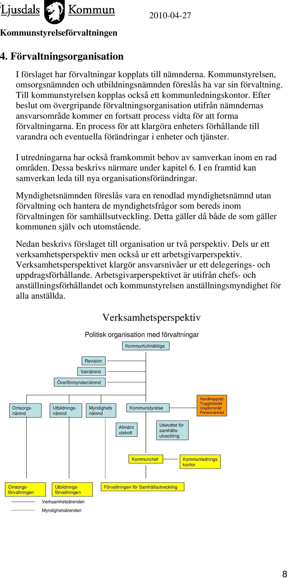 Efter beslut om övergripande förvaltningsorganisation utifrån nämndernas ansvarsområde kommer en fortsatt process vidta för att forma förvaltningarna.