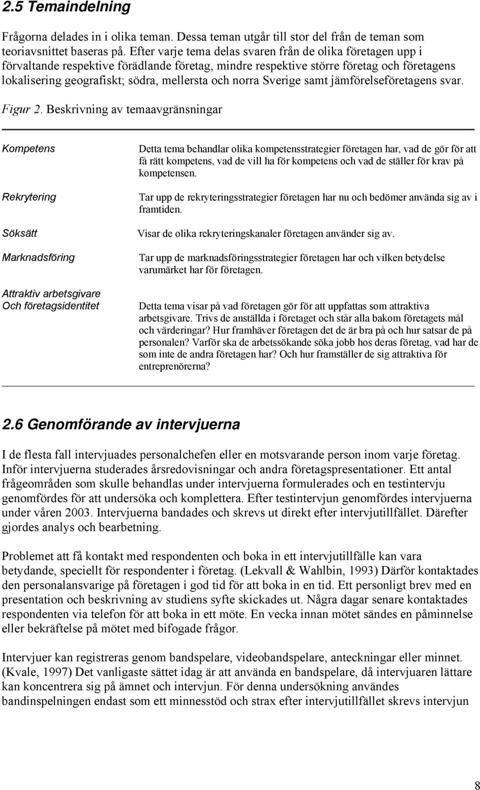 norra Sverige samt jämförelseföretagens svar. Figur 2.