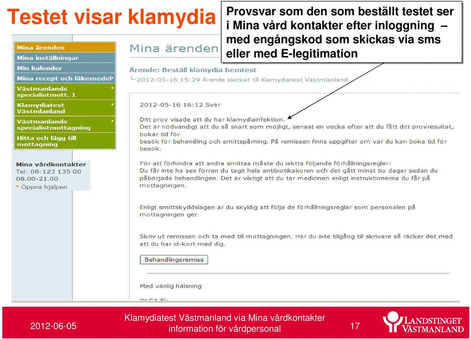 inloggning med engångskod som skickas via sms