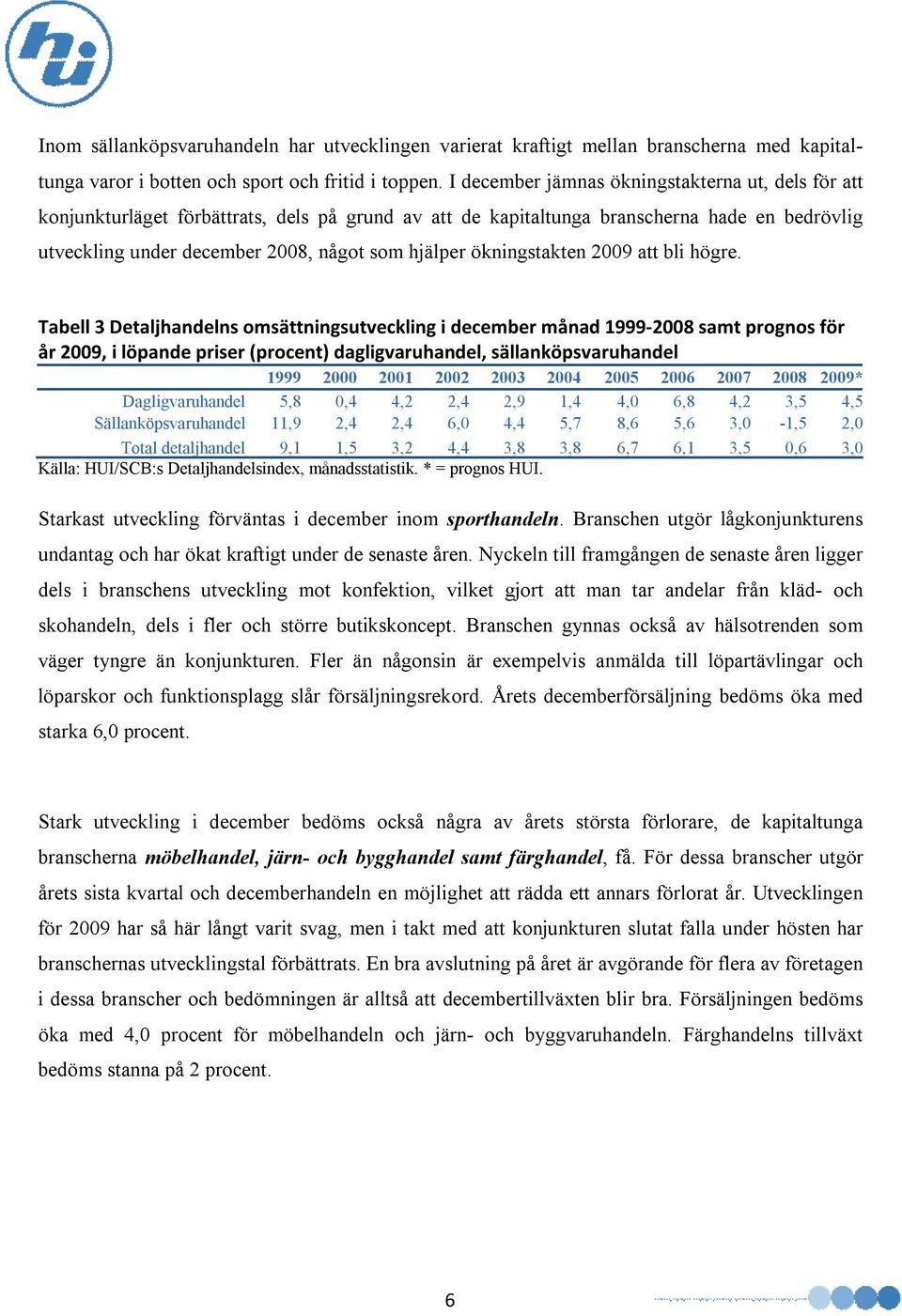 ökningstakten 2009 att bli högre.