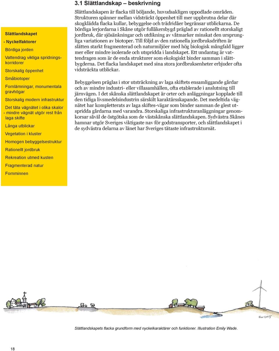 Fornminnen 3.1 Slättlandskap beskrivning Slättlandskapen är flacka till böljande, huvudsakligen uppodlade områden.