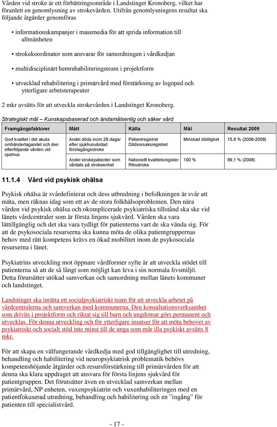 vårdkedjan multidisciplinärt hemrehabiliteringsteam i projektform utvecklad rehabilitering i primärvård med förstärkning av logoped och ytterligare arbetsterapeuter 2 mkr avsätts för att utveckla