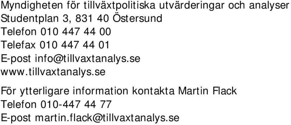 info@tillvaxtanalys.