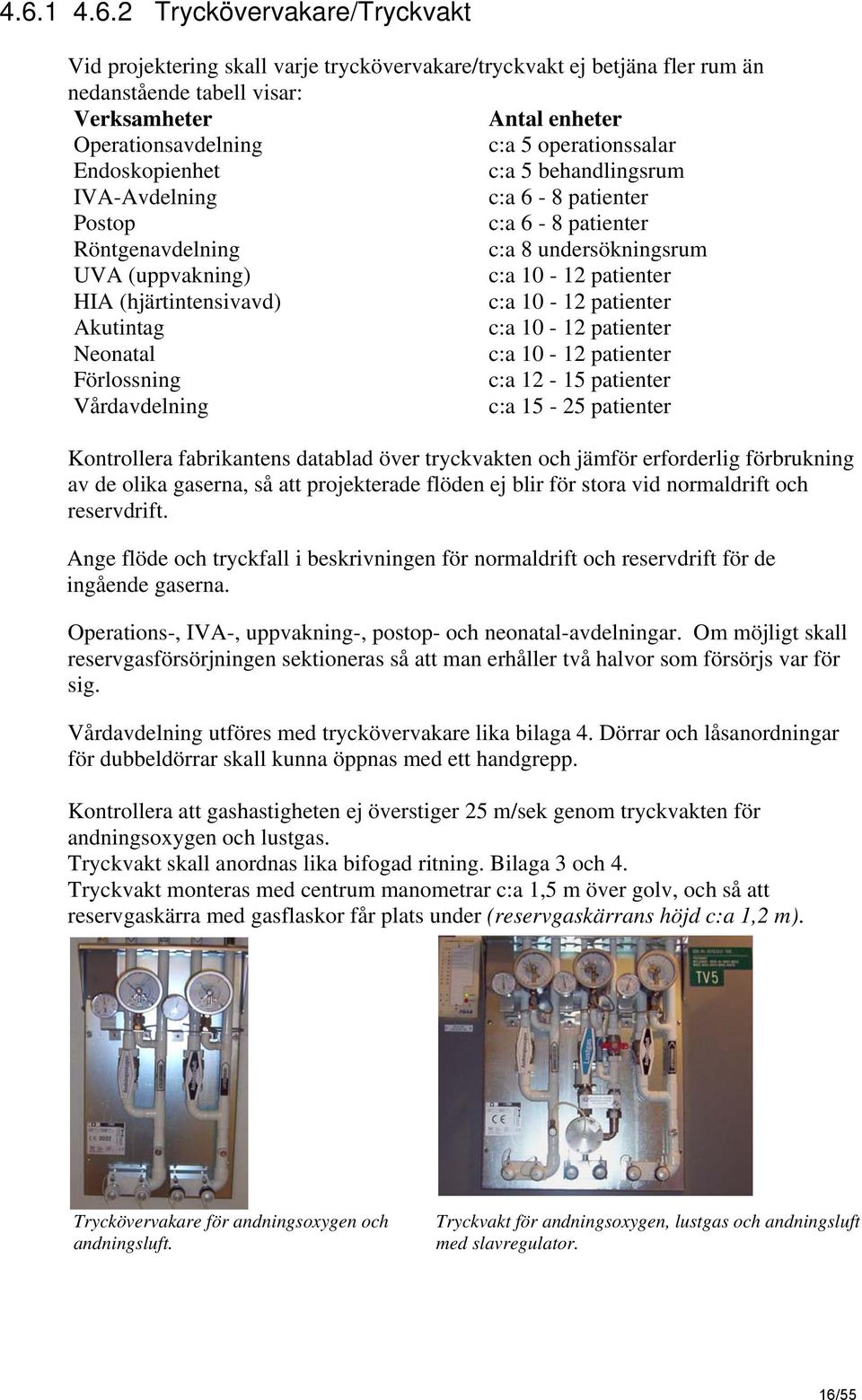 (hjärtintensivavd) c:a 10-12 patienter Akutintag c:a 10-12 patienter Neonatal c:a 10-12 patienter Förlossning c:a 12-15 patienter Vårdavdelning c:a 15-25 patienter Kontrollera fabrikantens datablad