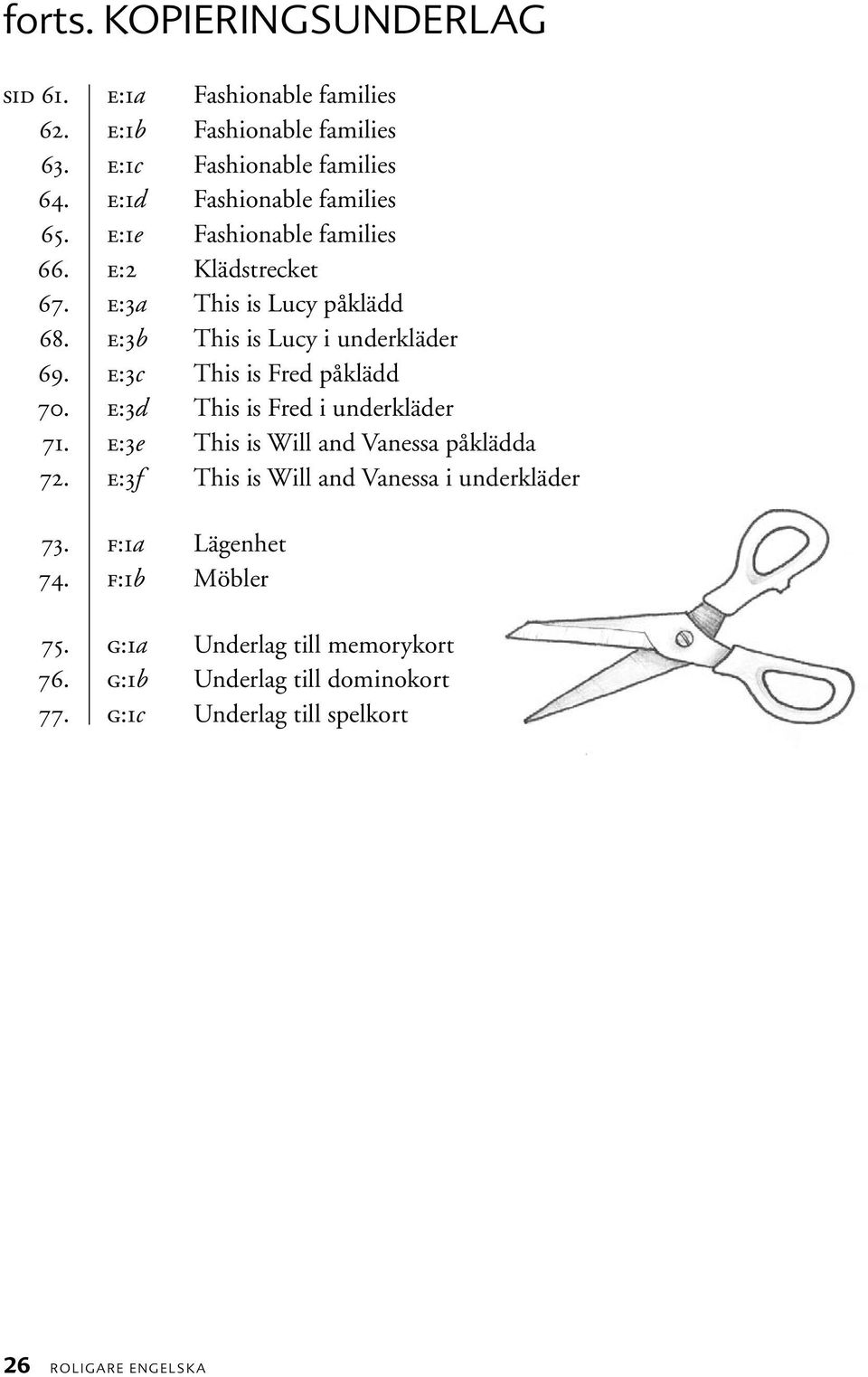 e:b This is Lucy i underkläder 69. e:c This is Fred påklädd 70. e:d This is Fred i underkläder 7. e:e This is Will and Vanessa påklädda 7.