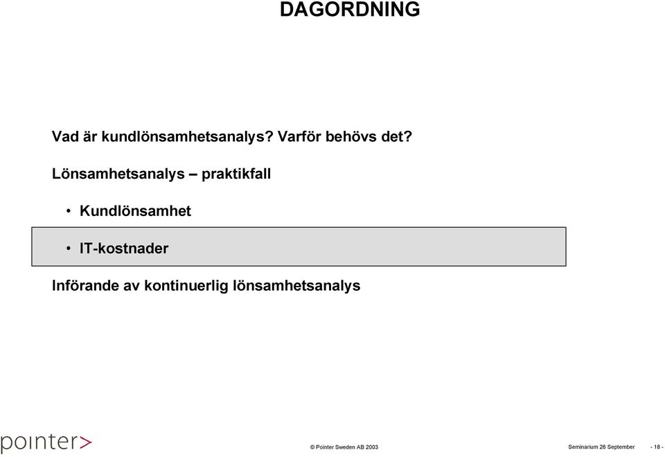 Lönsamhetsanalys praktikfall