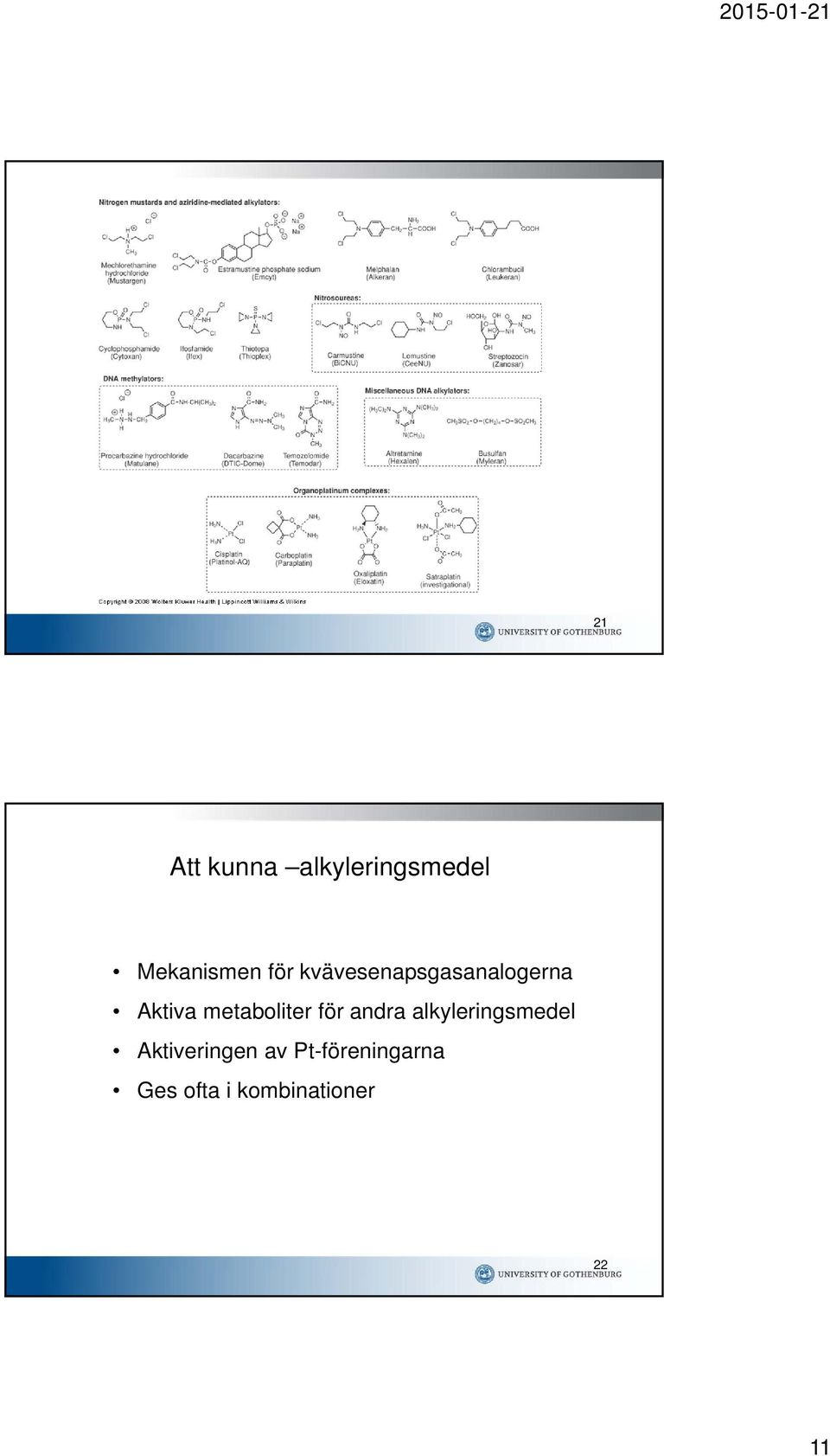 för andra alkyleringsmedel Aktiveringen av