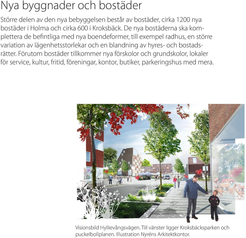 blandning av hyres- och bostadsrätter.