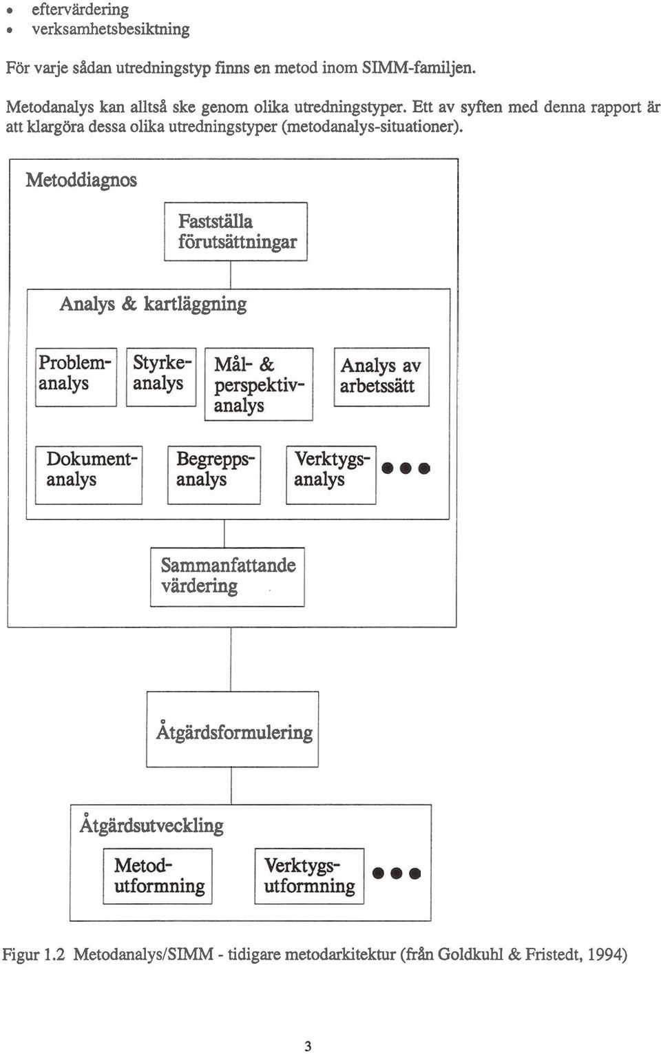 Ett av syften med denna rapport är att klargöra dessa olika utredningstyper (metodanalys-situationer).