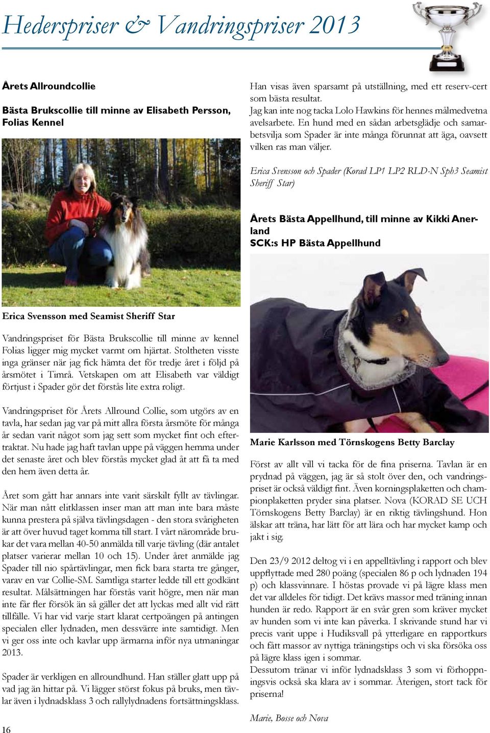 En hund med en sådan arbetsglädje och samarbetsvilja som Spader är inte många förunnat att äga, oavsett vilken ras man väljer.