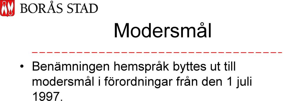 till modersmål i