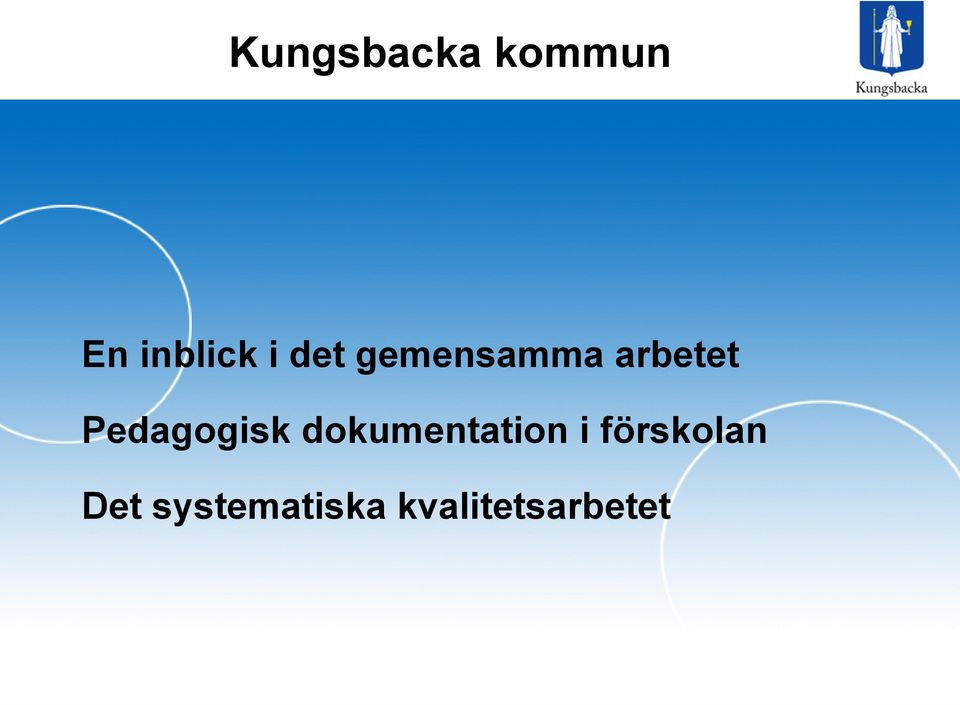 Pedagogisk dokumentation i