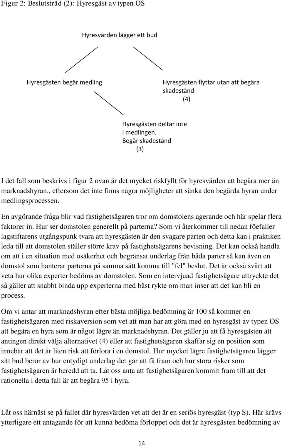 , eftersom det inte finns några möjligheter att sänka den begärda hyran under medlingsprocessen.