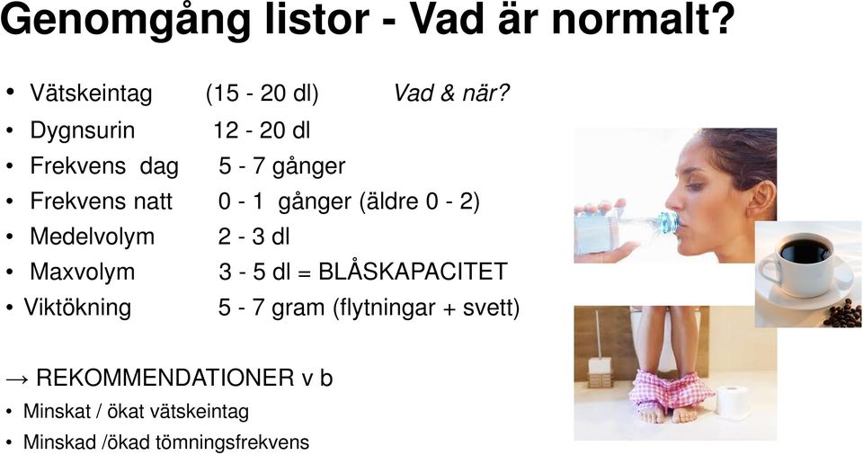 Medelvolym 2-3 dl Maxvolym 3-5 dl = BLÅSKAPACITET Viktökning 5-7 gram