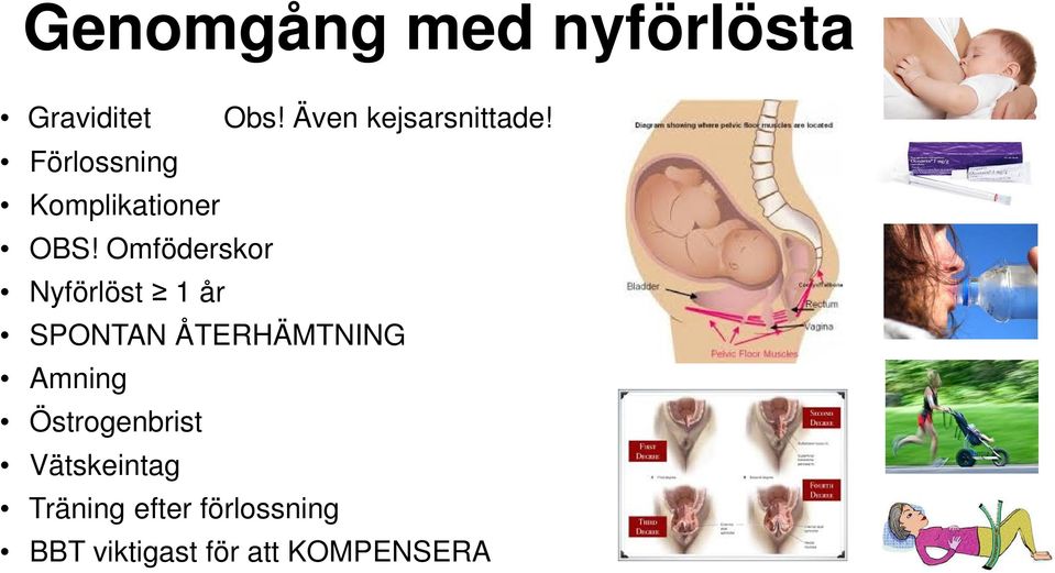 Omföderskor Nyförlöst 1 år SPONTAN ÅTERHÄMTNING Amning