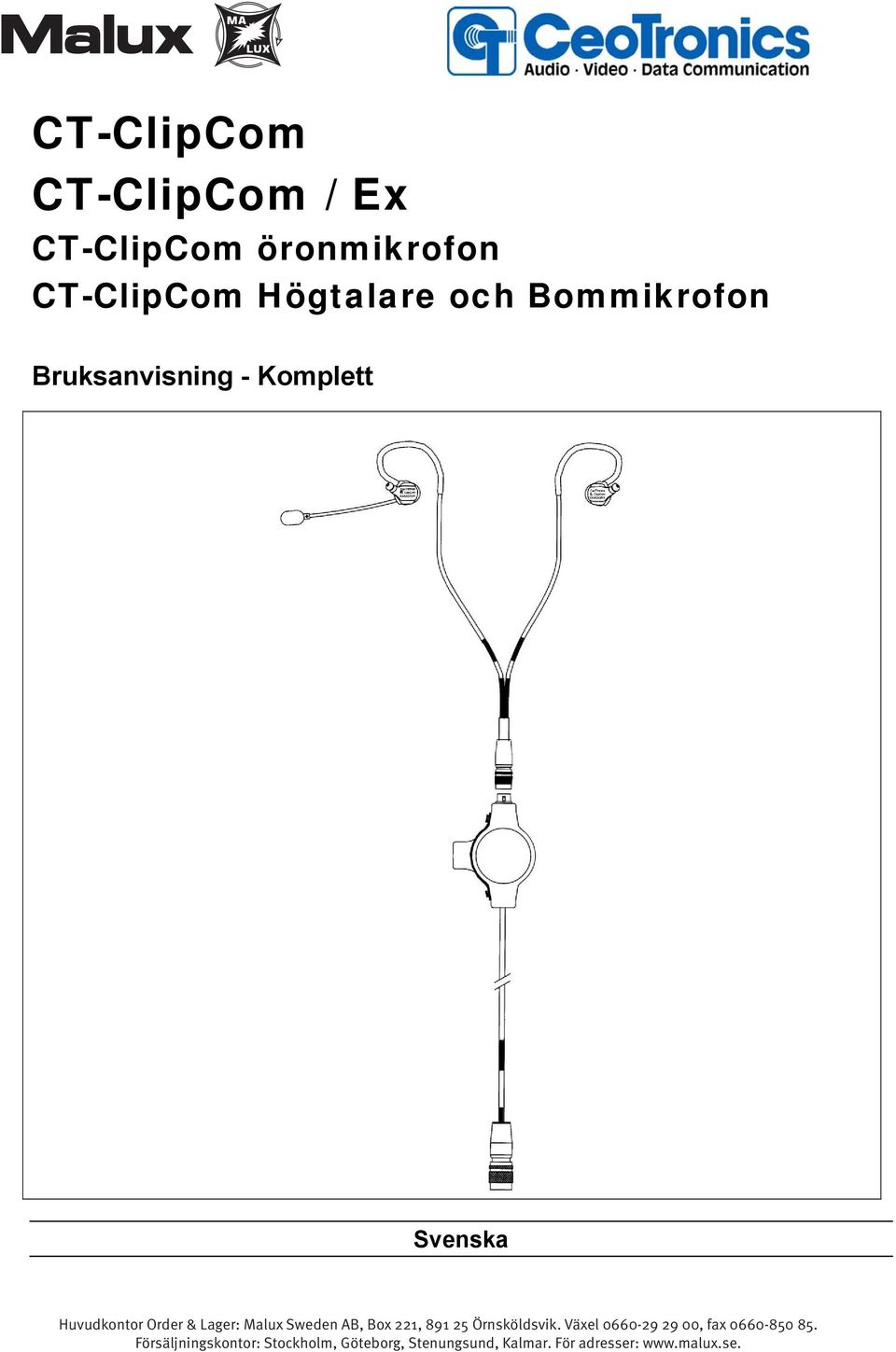 CT-ClipCom Högtalare och