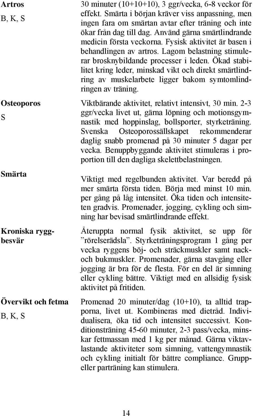 Fysisk aktivitet är basen i behandlingen av artros. Lagom belastning stimulerar brosknybildande processer i leden.