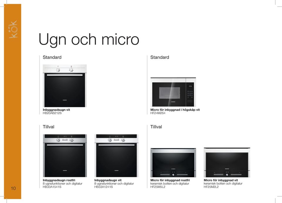 och digitalur HB33A1241S Tillval Micro för inbyggnad rostfri keramisk botten och digitalur HF25M5L2