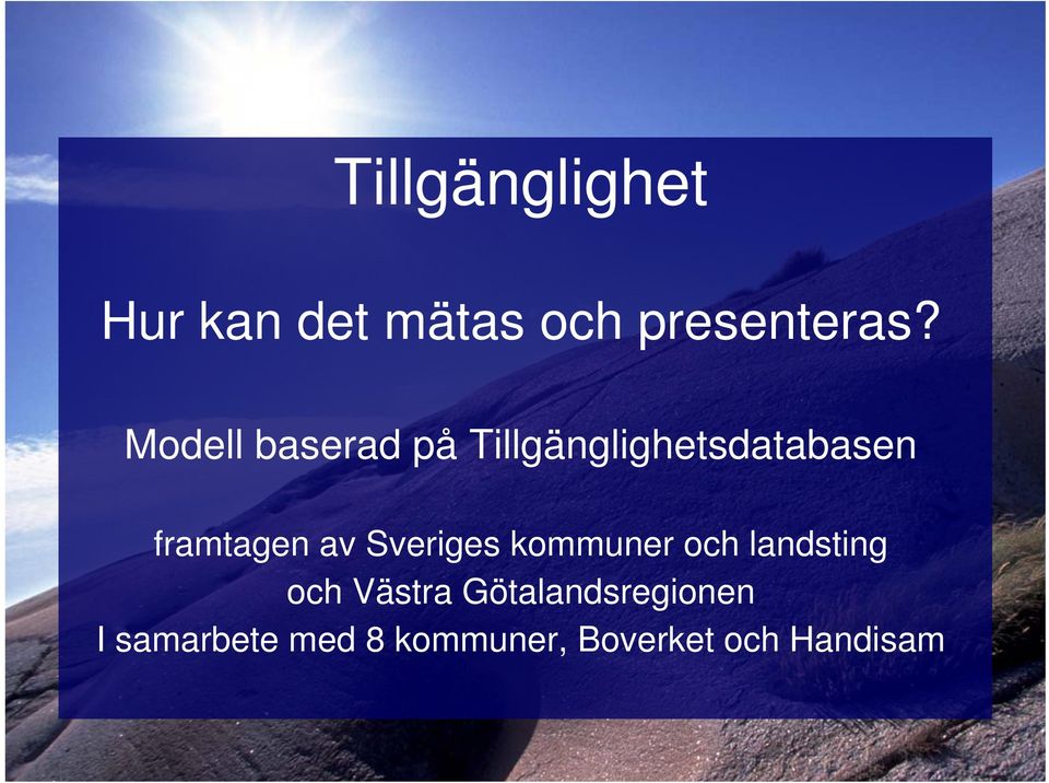 av Sveriges kommuner och landsting och Västra