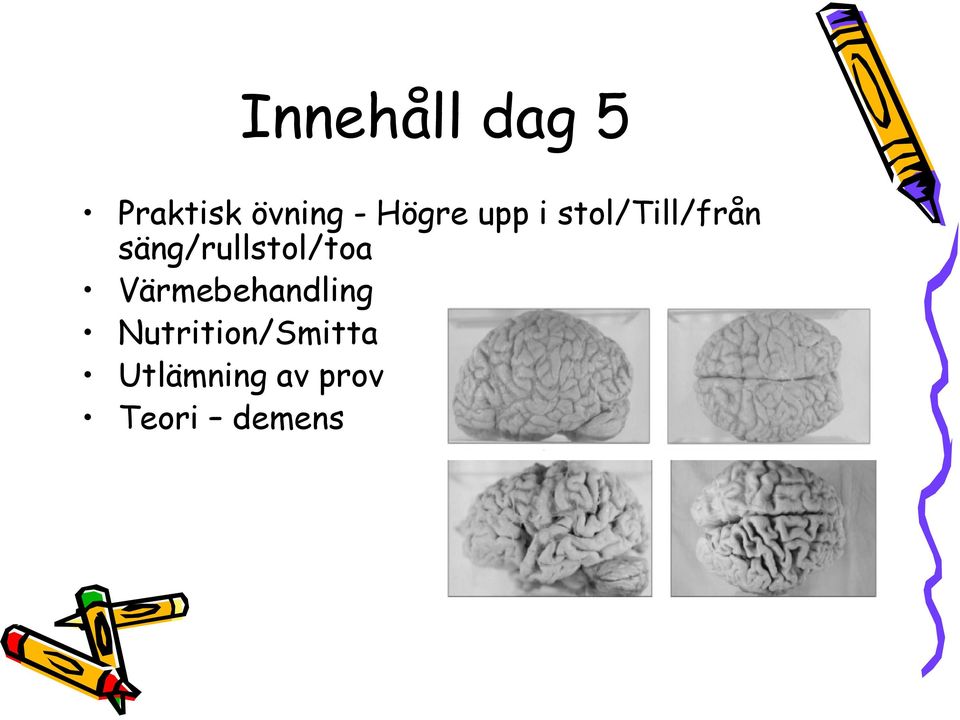 säng/rullstol/toa Värmebehandling