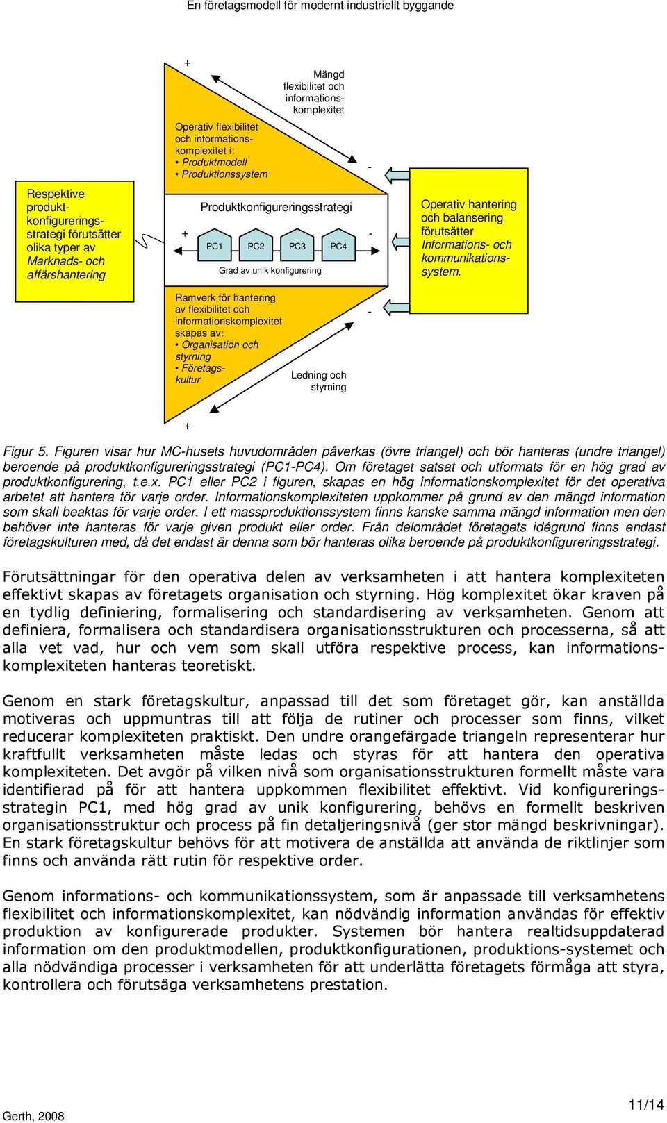 kommunikationssystem. Ramverk för hantering av flexibilitet och informationskomplexitet skapas av: Organisation och styrning Företagskultur Ledning och styrning - + Figur 5.