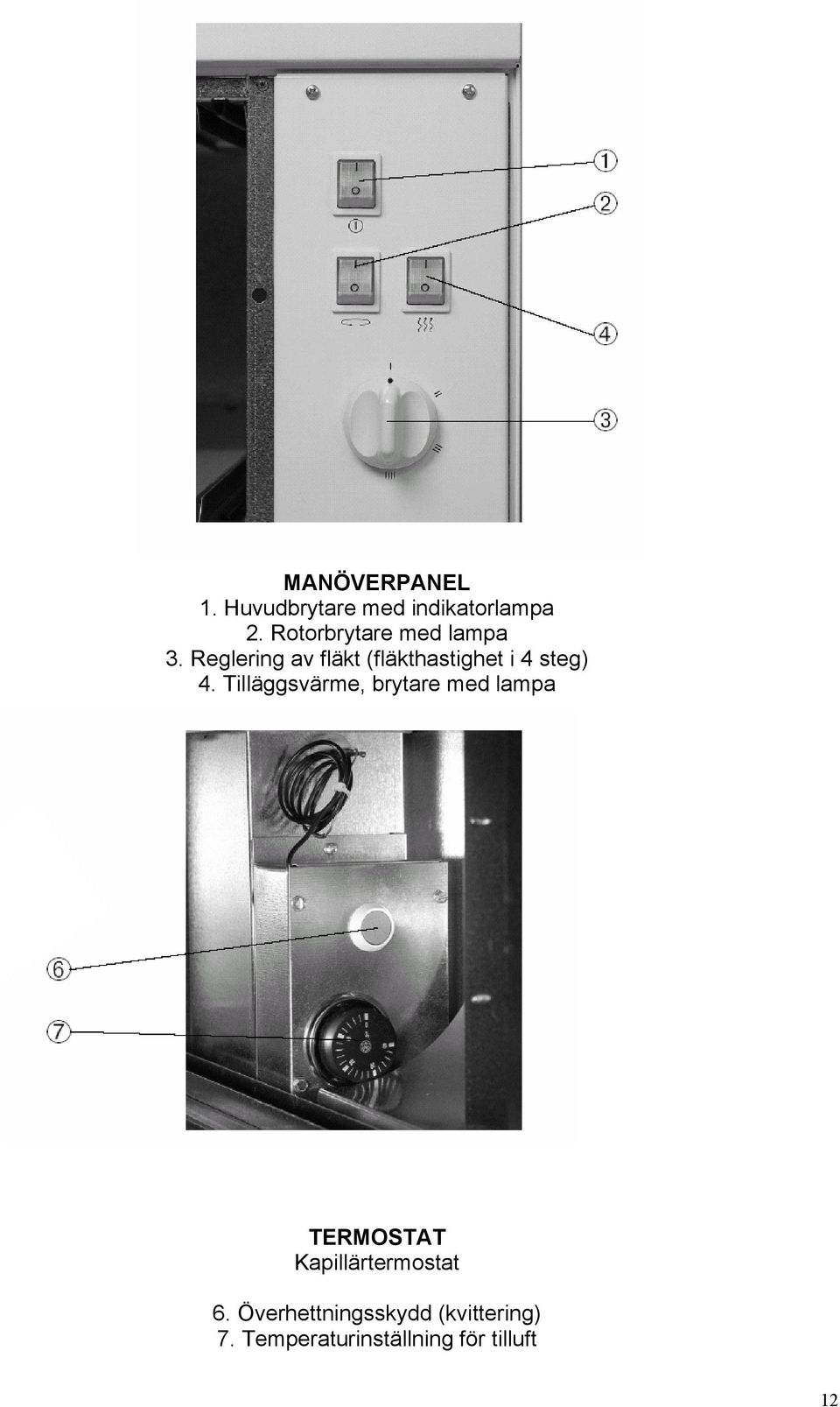 Reglering av fläkt (fläkthastighet i 4 steg) 4.