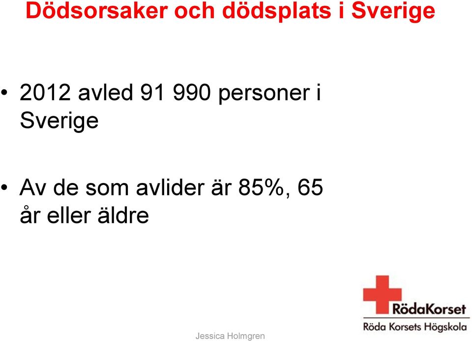 personer i Sverige Av de som