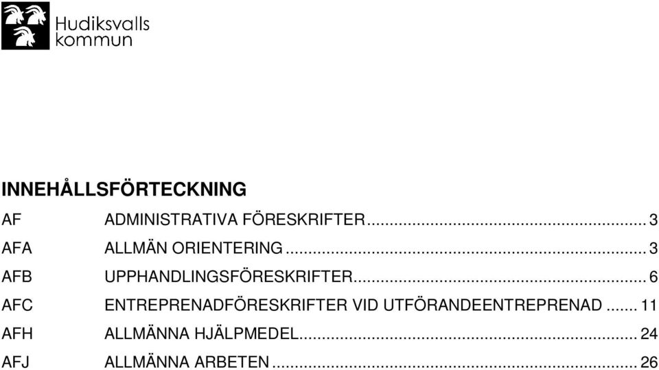 .. 3 AFB UPPHANDLINGSFÖRESKRIFTER.