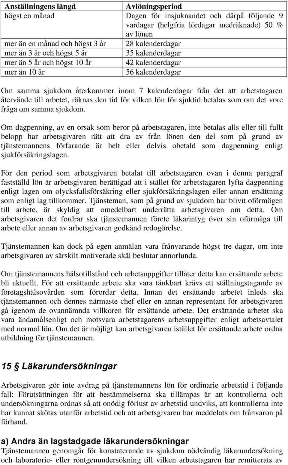 återvände till arbetet, räknas den tid för vilken lön för sjuktid betalas som om det vore fråga om samma sjukdom.